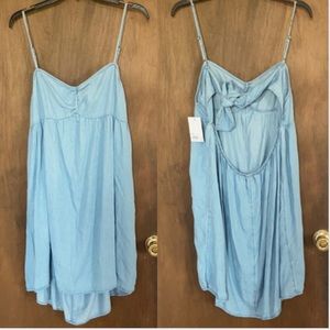 3/$24 So dress cinch front babydoll mini dress lyocell boho casual XXL